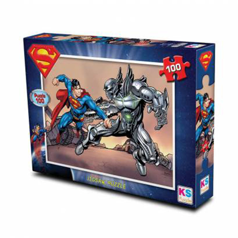 Ks Puzzle Superman Çocuk Puzzle 100 Parça