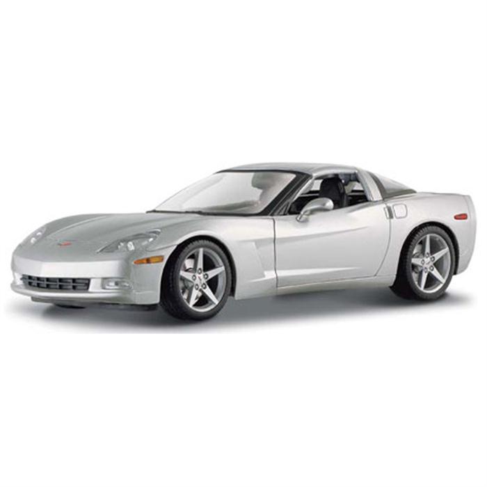 Maisto Chevrolet Corvette Coupe 2005 Araba 1:18  S/E Gümüş