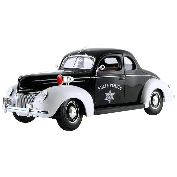 Maisto 1939 Ford Deluxe Police 1:18 Model Araba Special Edition