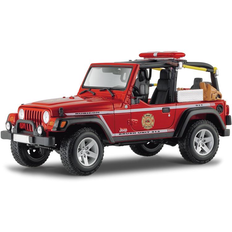 Maisto 2003 Jeep Wrangler Rubicon 1:18 Model Araba P/E Kırmızı