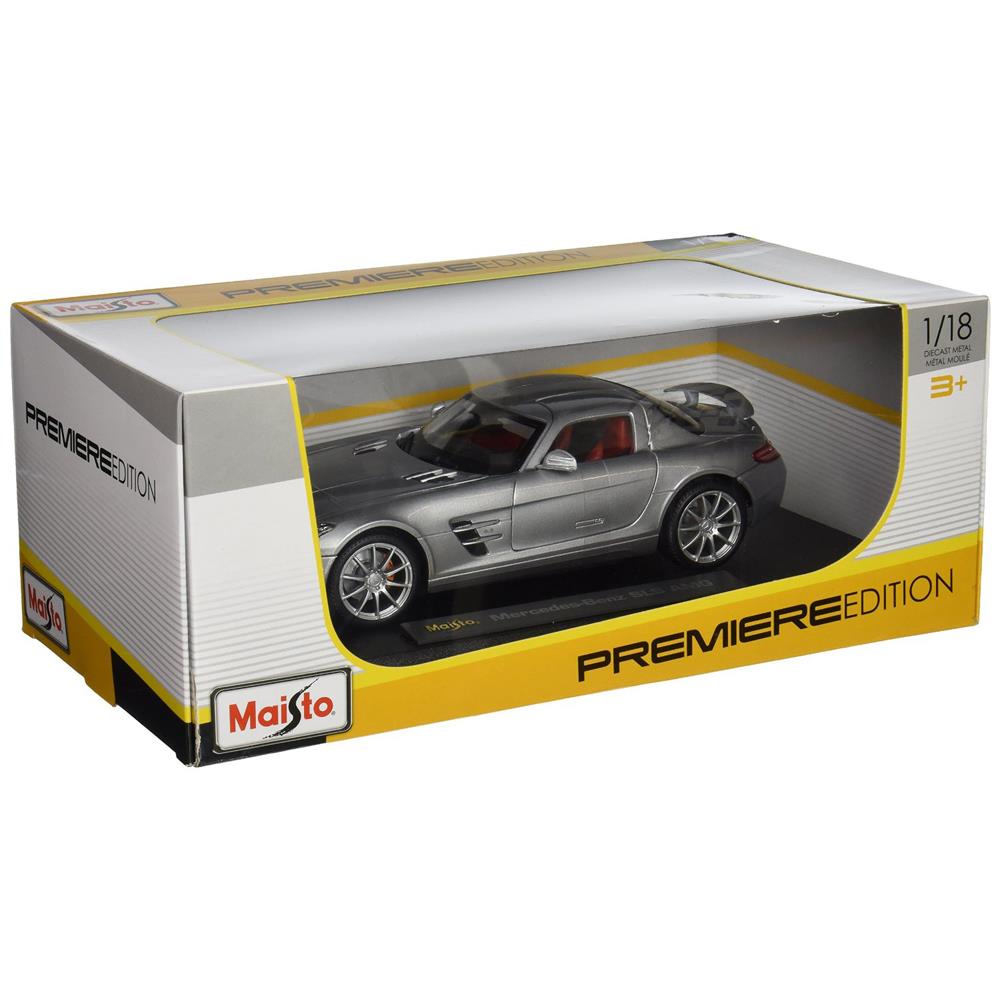 Maisto 1:18 Mercedes SLS AMG Premiere Edition Model Araba Gri