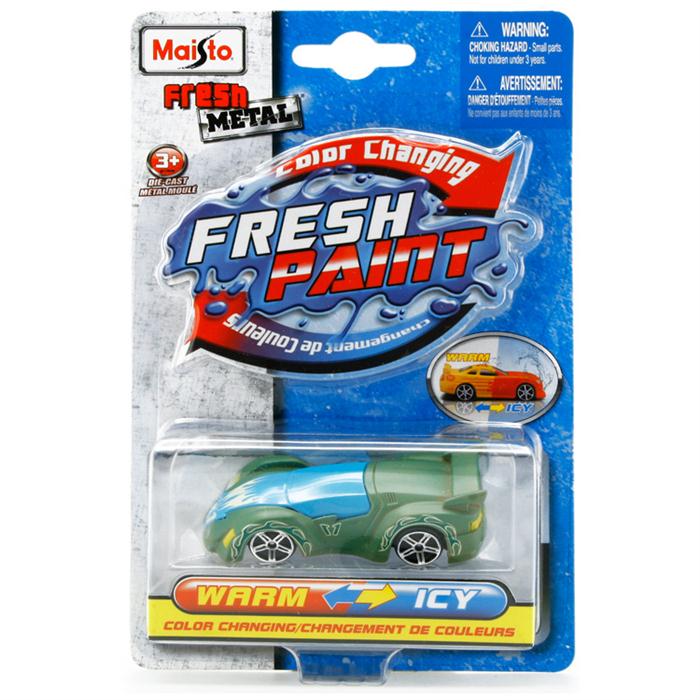 Maisto Metal Renk Değiştiren Araçlar Mavi Yeşil