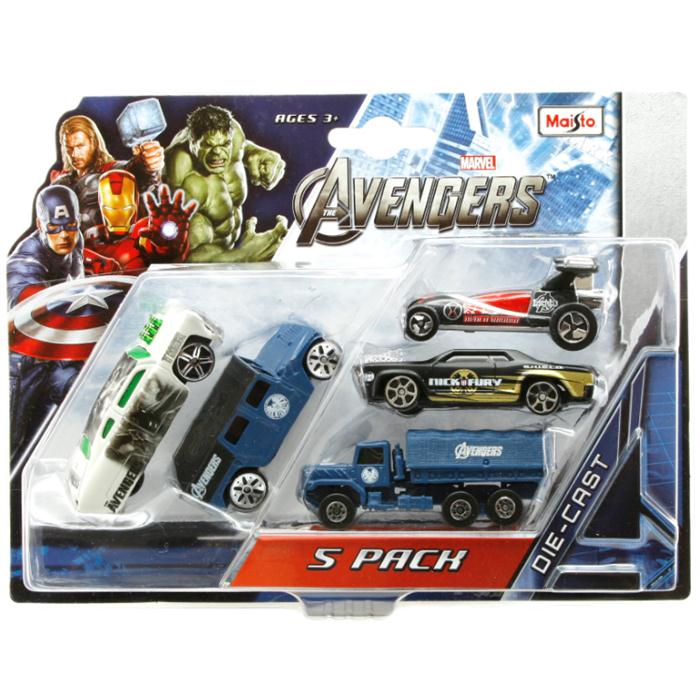 Maisto Marvel The Avengers Beşli Oyuncak Araba Seti 1