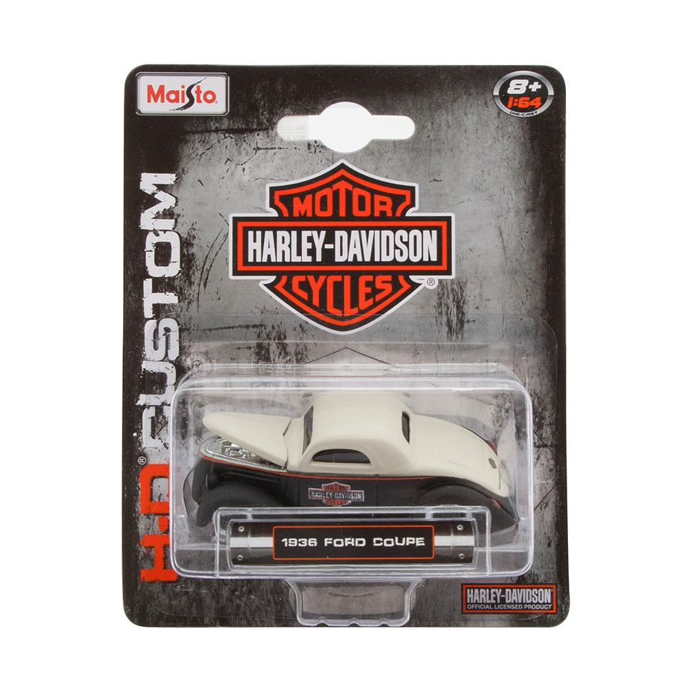 Maisto 1:64 Harley Davidson Custom Cars 1936 Ford Coupe Oyuncak A