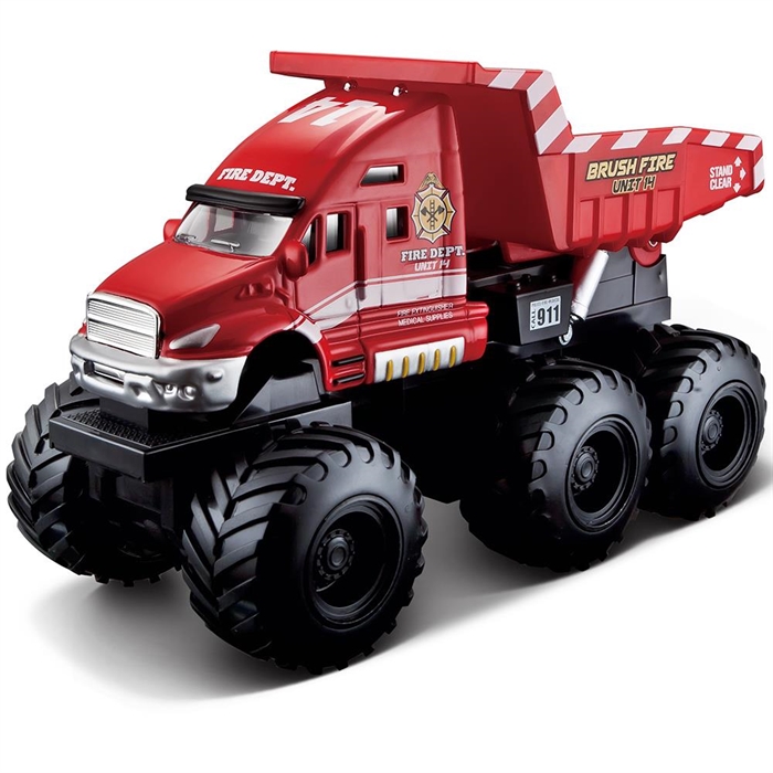 Maisto Quarry Monster Mini Motorlu İş Makinası Kırmızı
