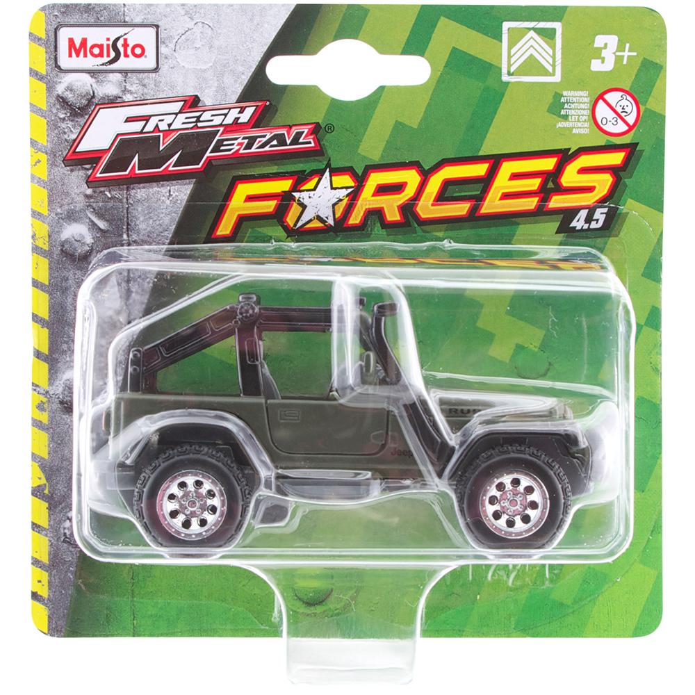 Maisto M.F Jeep Wrangler Rubicon 10 cm Yeşil Kamuflaj
