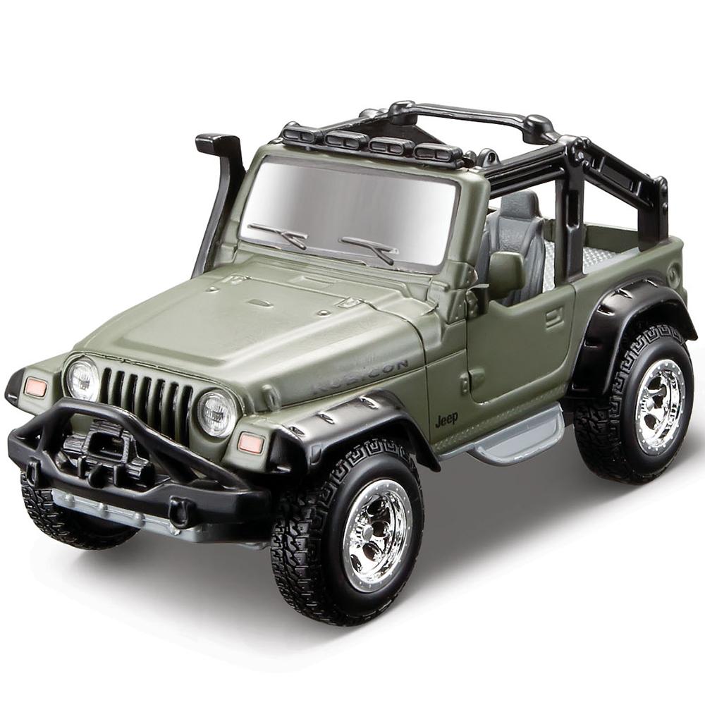 Maisto M.F Jeep Wrangler Rubicon 10 cm Yeşil Kamuflaj