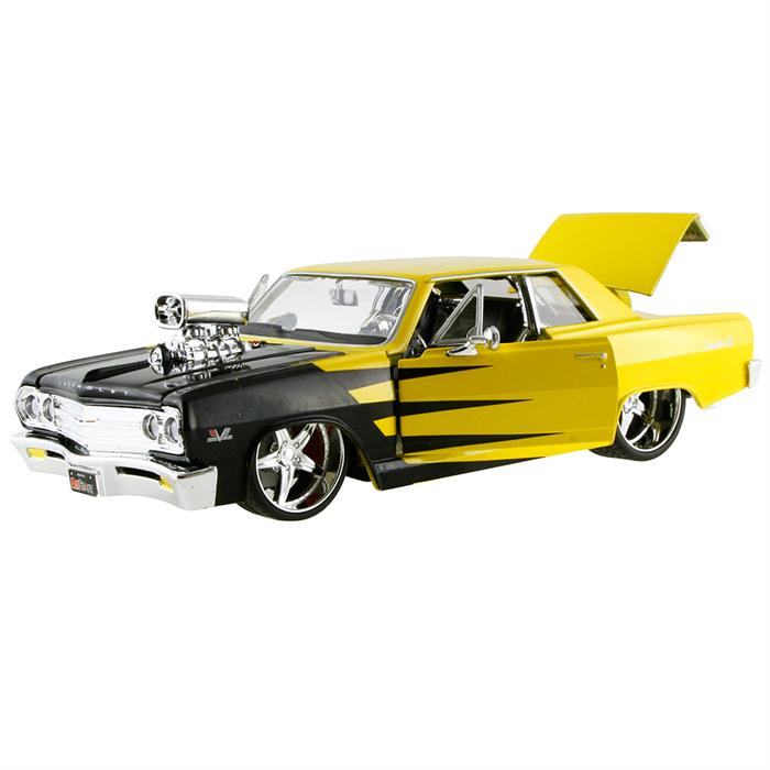 Maisto 1965 Chevrolet Malibu SS 1:24 Model Araba ProRodz Sarı