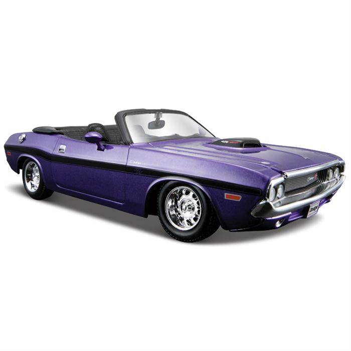 Maisto Dodge Challenger R/T Conv. 1970 1:24 Model Araba S/E Mor