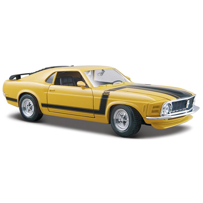 Maisto 1/24 1970 Ford Mustang Boss 302 Model Araba Sarı