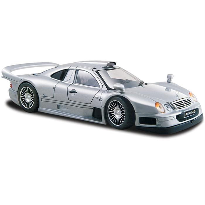 【未組立】希少 maisto マイスト 1/24メルセデスベンツCLK-GTR Maisto Mercedes Clk Gtr Street Version 1:24 Model Araba S/E Gri