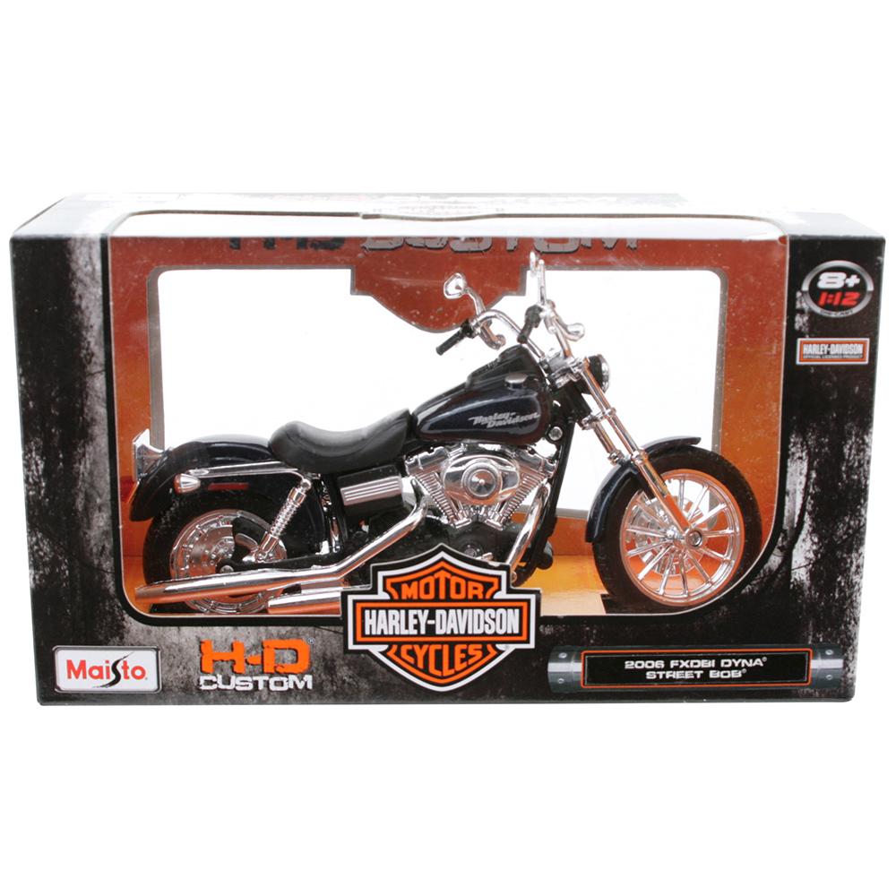 Maisto Harley Davidson 2006 Fxdbi Dyna Street Bob 1:12 Model Moto