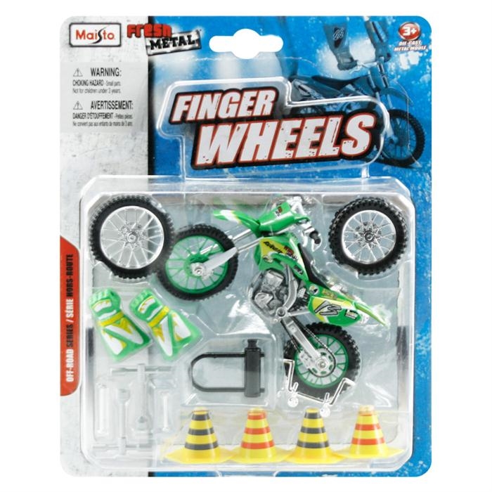 Maisto Off-Road Yeşil Motorsiklet Fresh Metal Finger Wheels