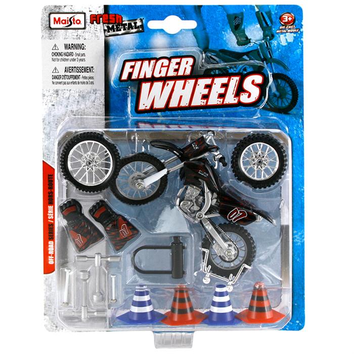 Maisto Off-Road Siyah Motorsiklet Fresh Metal Finger Wheels