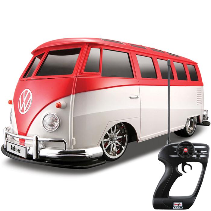 Maisto 1:10 Volkswagen Van Samba Uzaktan Kumandalı Araba Kırmızı