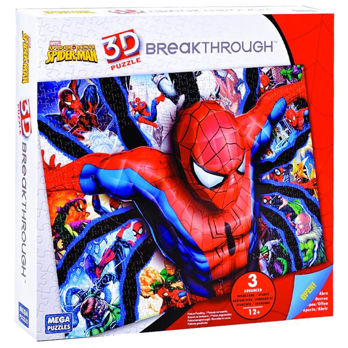 Mega Puzzles 100 Parça 3D Puzzle Breakthrough Spiderman