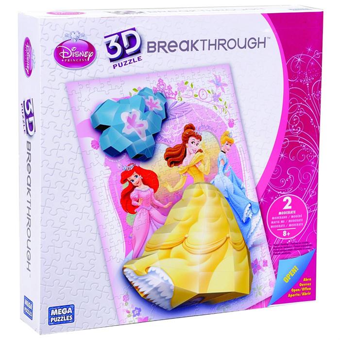 Mega Puzzles 200 Parça 3D Puzzle Breakthrough Disney Prenses