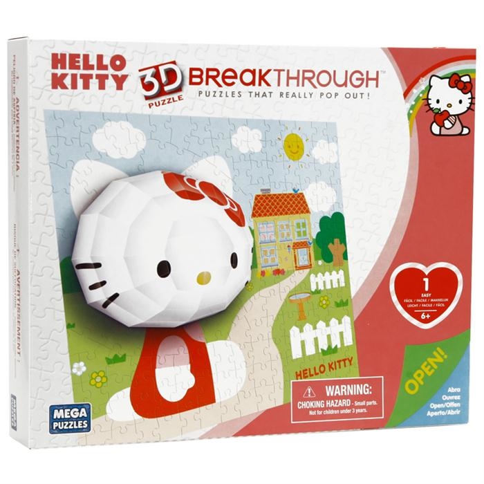 Mega Puzzle 140 Parça 3 Boyutlu Puzzle Breakthrough Hello Kitty