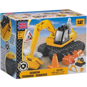 Mega Bloks Cat Kazı İş Makinesi Excavator Oyun Seti  Loco 