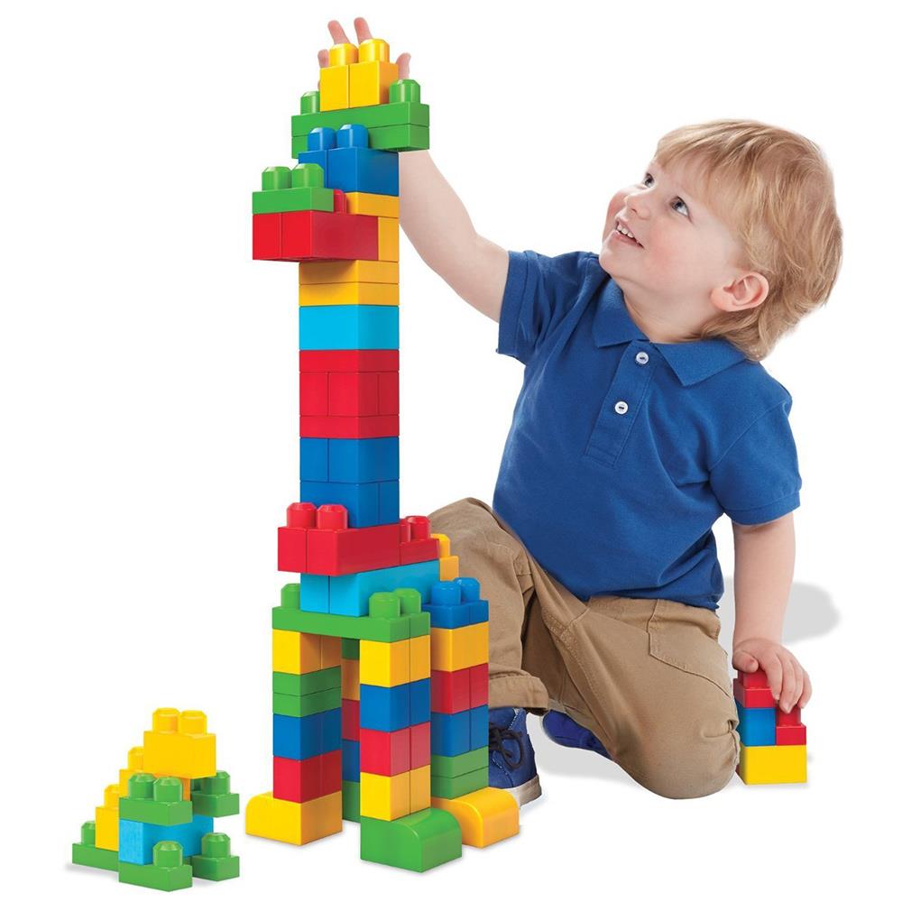 Çantalı Renkli Büyük Bloklar 80 Parça