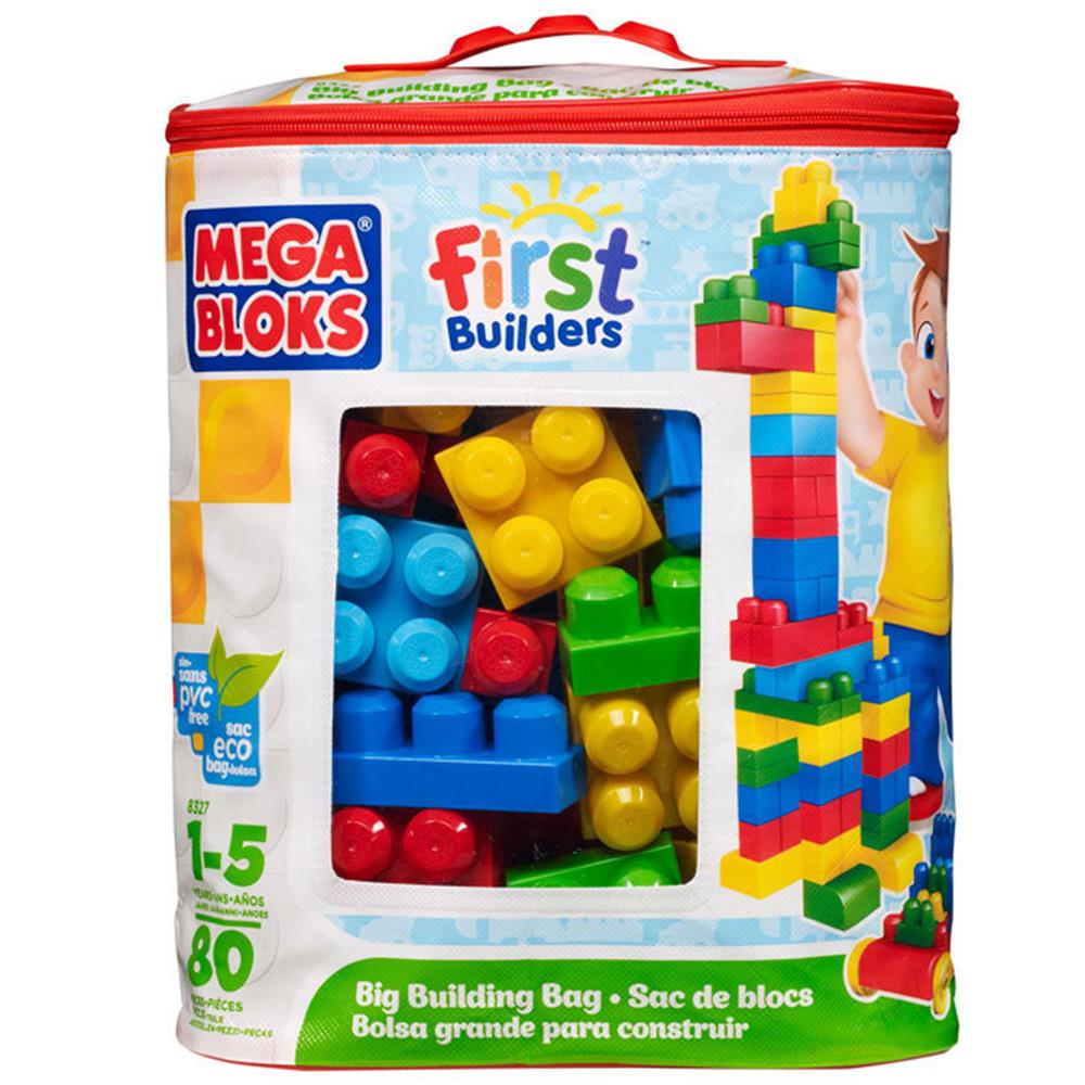 Çantalı Renkli Büyük Bloklar 80 Parça