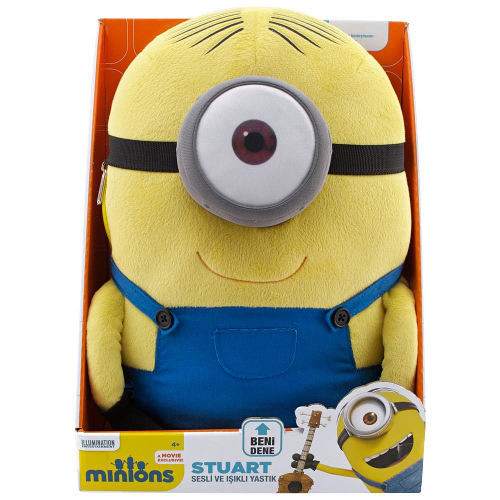 Minions Stuart Figür Yastık Sesli Ve Işıklı