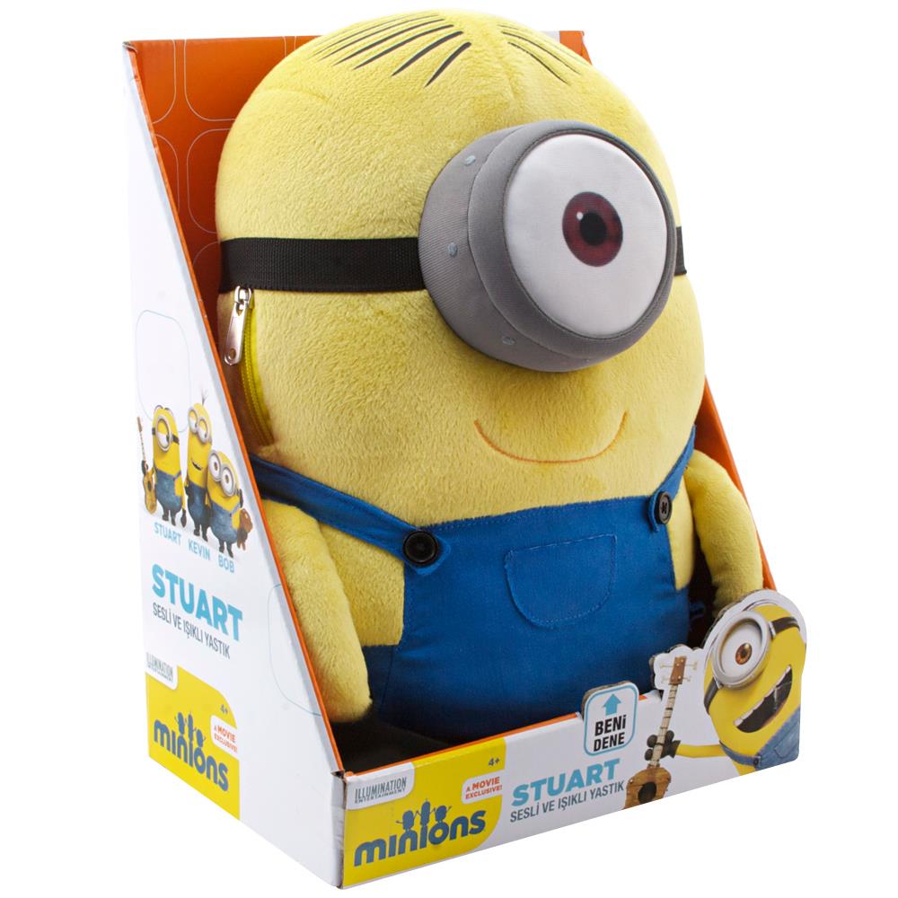 Minions Stuart Figür Yastık Sesli Ve Işıklı