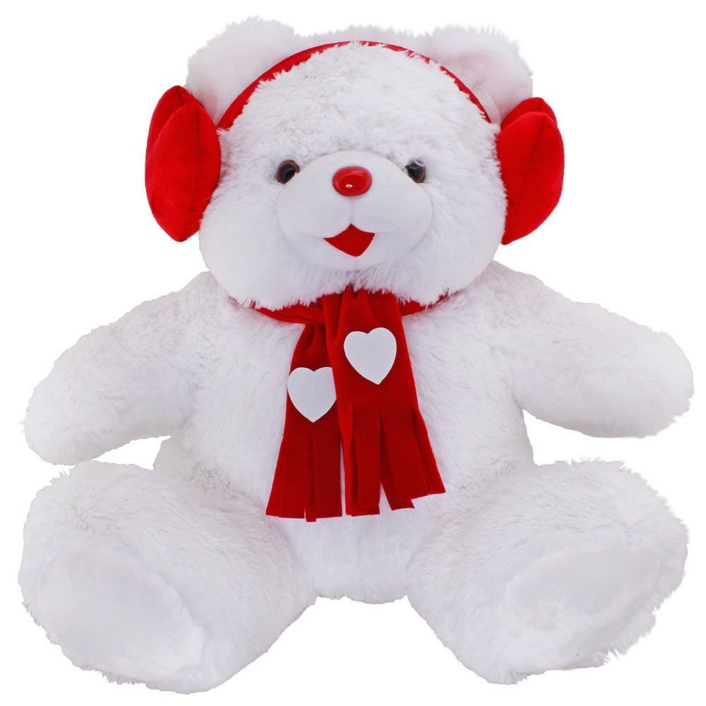 Neco Plush Kalp Kulaklıklı Cici Ayı 60 cm Peluş Oyuncak