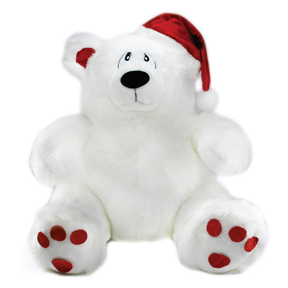 Neco Plush Yılbaşı Noel Şapşal Ayı Peluş Oyuncak 70 cm