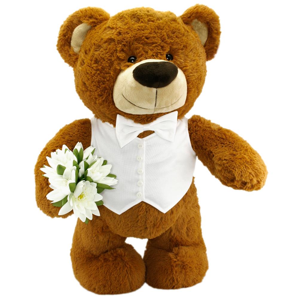 Beyaz Yelekli Aşık Ayı 70 Cm