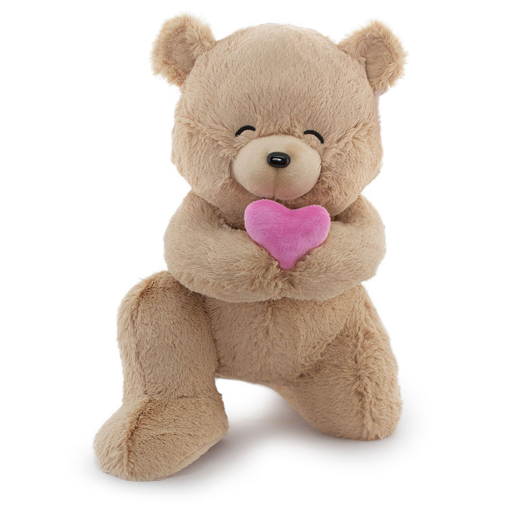 Neco Plush Fluffy Minik Kalpli Serenat Ayı 45 Cm