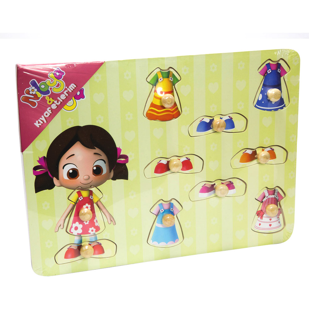 Niloya Ahşap Puzzle - Kıyafetlerim