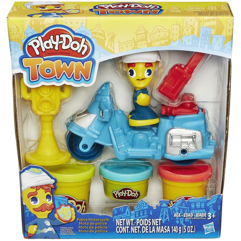 Play Doh Town Polis Motorsikleti Ve Figür Seti B5975