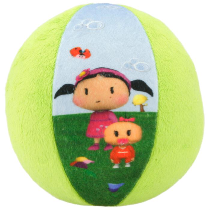 Pepee Desenli Velboa Top Yeşil