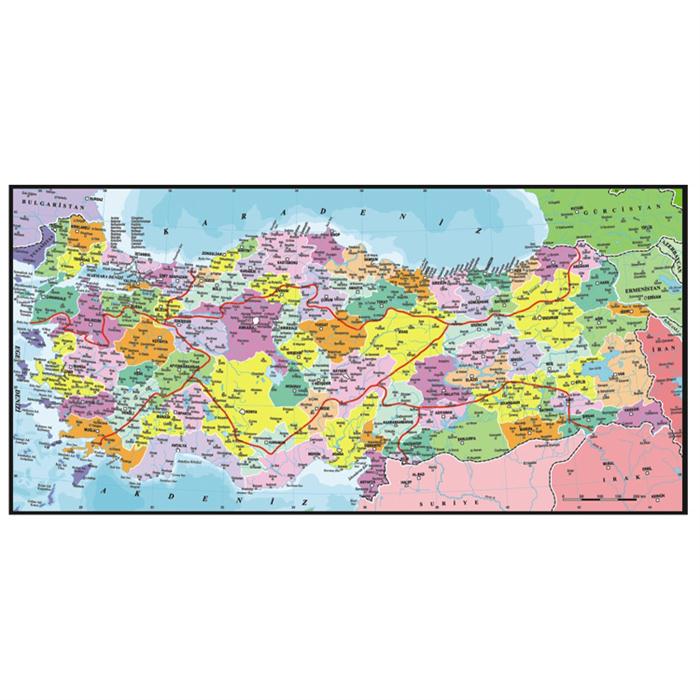 Perre 1500 Parça Puzzle Türkiye Siyasi Harita
