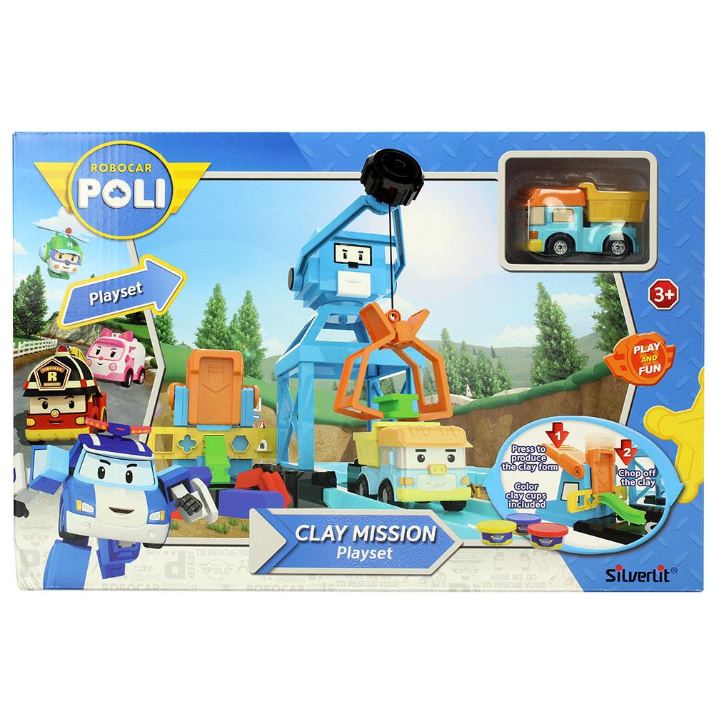 Robocar Poli Oyun Hamurlu Vinç Oyun Seti