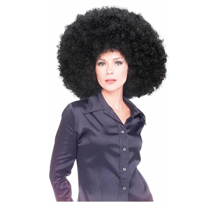 Siyah Jumbo Boy Kıvırcık Bonus Peruk
