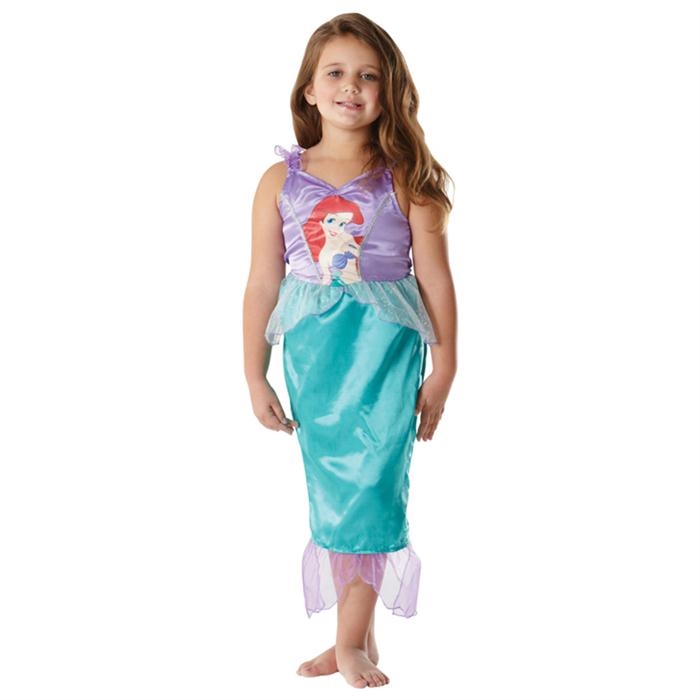 Deniz Kızı Prenses Ariel Klasik Çocuk Kostüm 7-8  Yaş