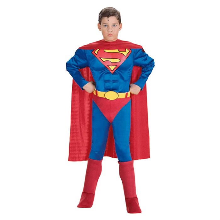 Superman Çocuk Kostüm Lüks 12-14 Yaş