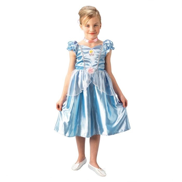Prenses Cinderella Çocuk Kostüm Klasik 5-6 Yaş