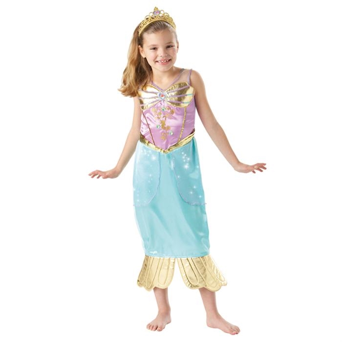 Deniz Kızı Prenses Ariel Sparkle Çocuk Kostüm 3-4 Yaş