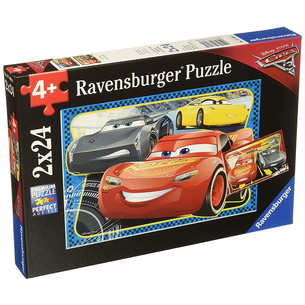 Ravensburger Disney Cars 3 2x24 Parça Çocuk Puzzle