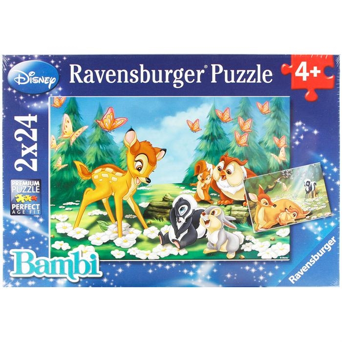 Ravensburger 2 x 24 Parça Çocuk Puzzle Animal Friends