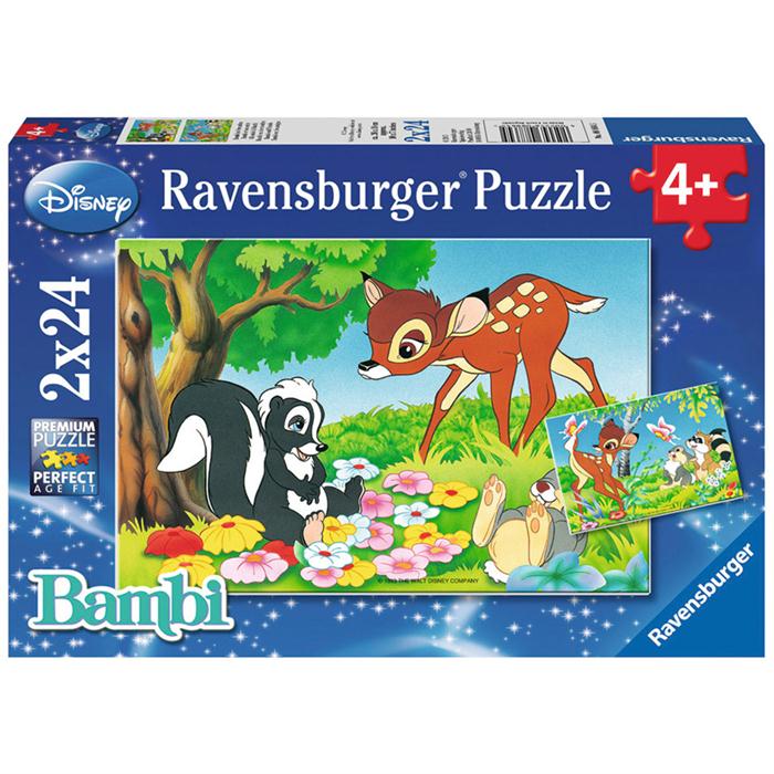 Ravensburger 2 x 24 Parça Çocuk Puzzle Bambi
