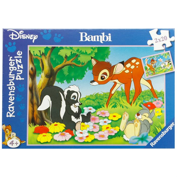 Ravensburger 2 x 20 Parça Puzzle Bambi Ve Arkadaşları