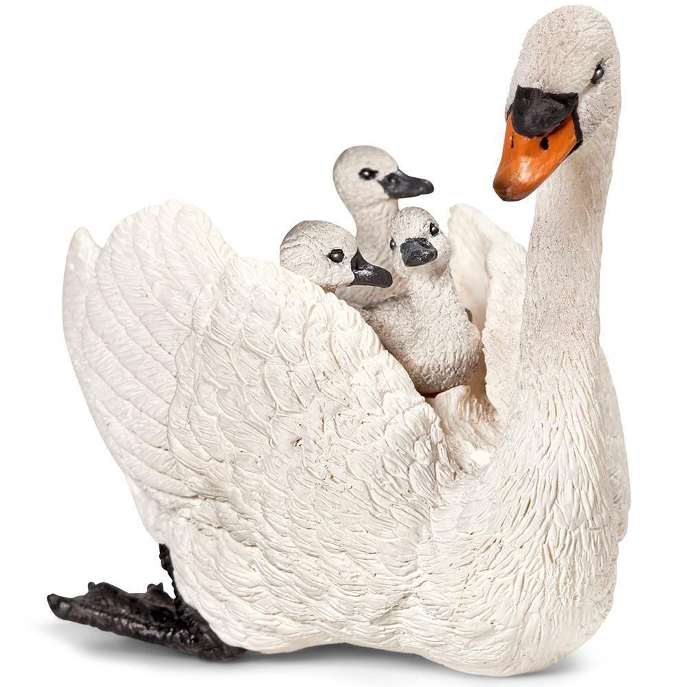 Schleich Yavrularıyla Beyaz Kuğu Figür 7 cm
