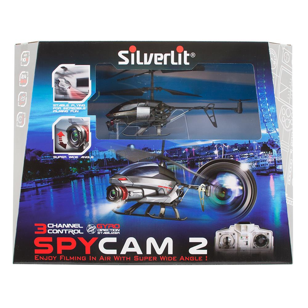 Silverlit Spy Cam II U.K. Kameralı Helikopter 2.4G - 3CH Gyro Gri