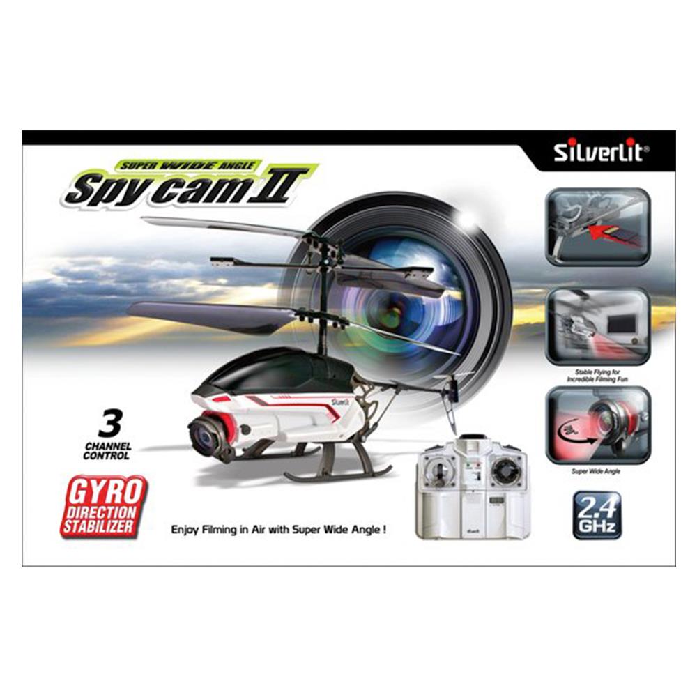 Silverlit Spy Cam II U.K. Kameralı Helikopter 2.4G - 3CH Gyro Gri