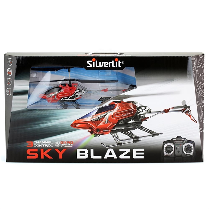 Silverlit Sky Blaze U.K Helikopter  2.4G - 3CH Gyro Kırmızı