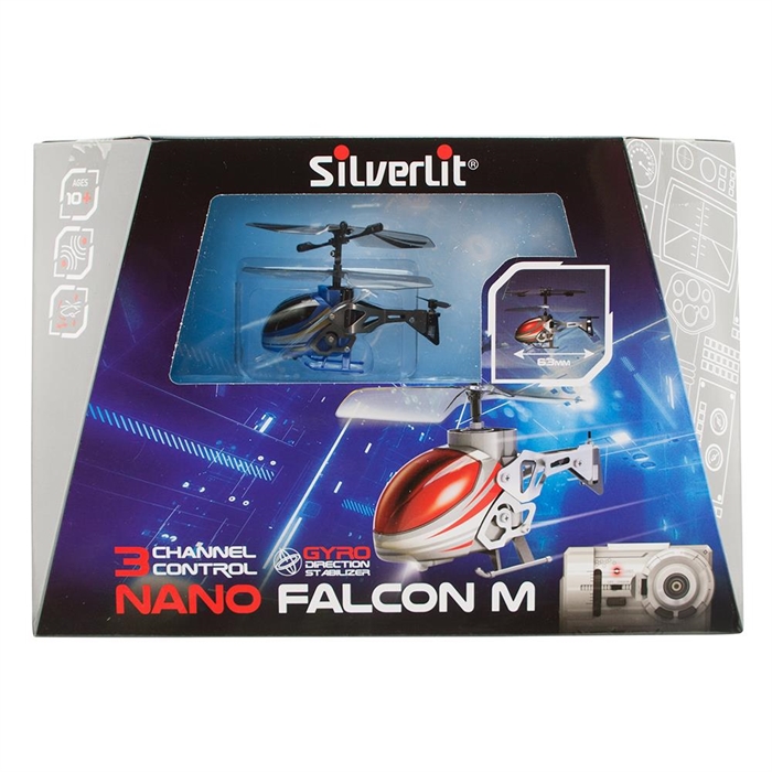 Silverlit Nano Falcon M U.K. Mini Helikopter (63 mm) 3CH Gyro Mav